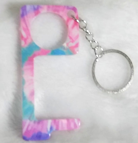 touchless key ring pink