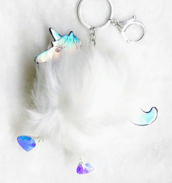 Under One Sky 'Follow Your Dreams' Unicorn Key Chain Purse Charm, Blue at   Women's Clothing store