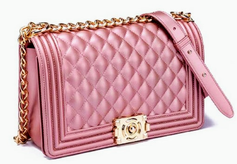 jelly clutch in pink