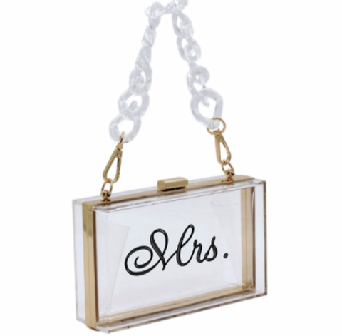 Personalized Acrylic Clutch