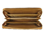 leopard wallet open