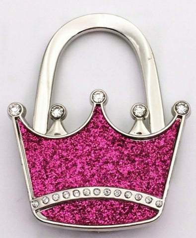 purple tiara purse hanger