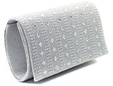 mirrored clutch in white angle
