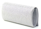 mirrored clutch in white from back