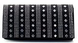 mirrored clutch in black
