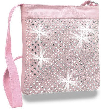 pastel pink cross body bag