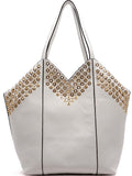 grommet tote in white 2