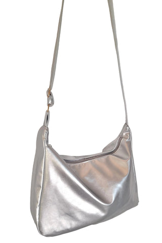 Silver Boho Chic Messenger Bag