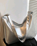 Silver Boho Chic Messenger Bag