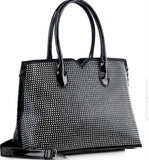 Scattered Diamond Top Handle Bag