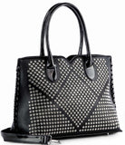 Diamond Pattern Top Handle Bag