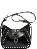 Studded CrossBody Saddle Bag