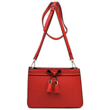 red classy tassle bag