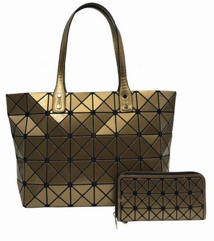 puzzle tote gold
