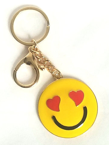 heart eye emoji key rings