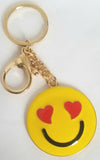 heart eye emoji key ring