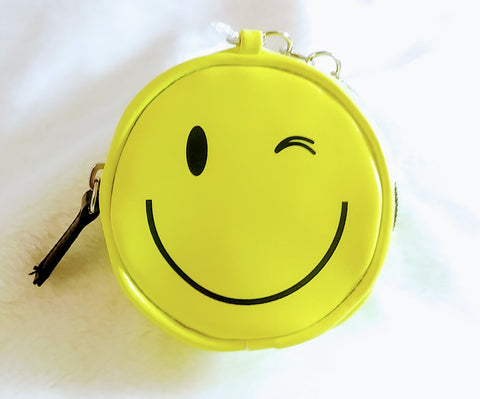 emoji beaded coin purse