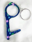 touchless key ring floral