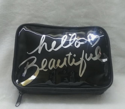 HB Black Travel Makeup Bag