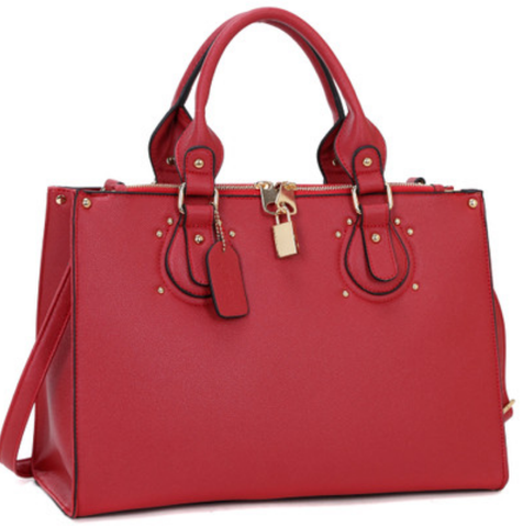 box tote in red
