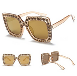 amber studded sunglasses