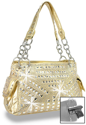 Mid Size gold shimmer bag