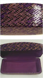 sunglasses case in purple collage