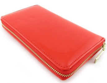 single zip xl wallet in red